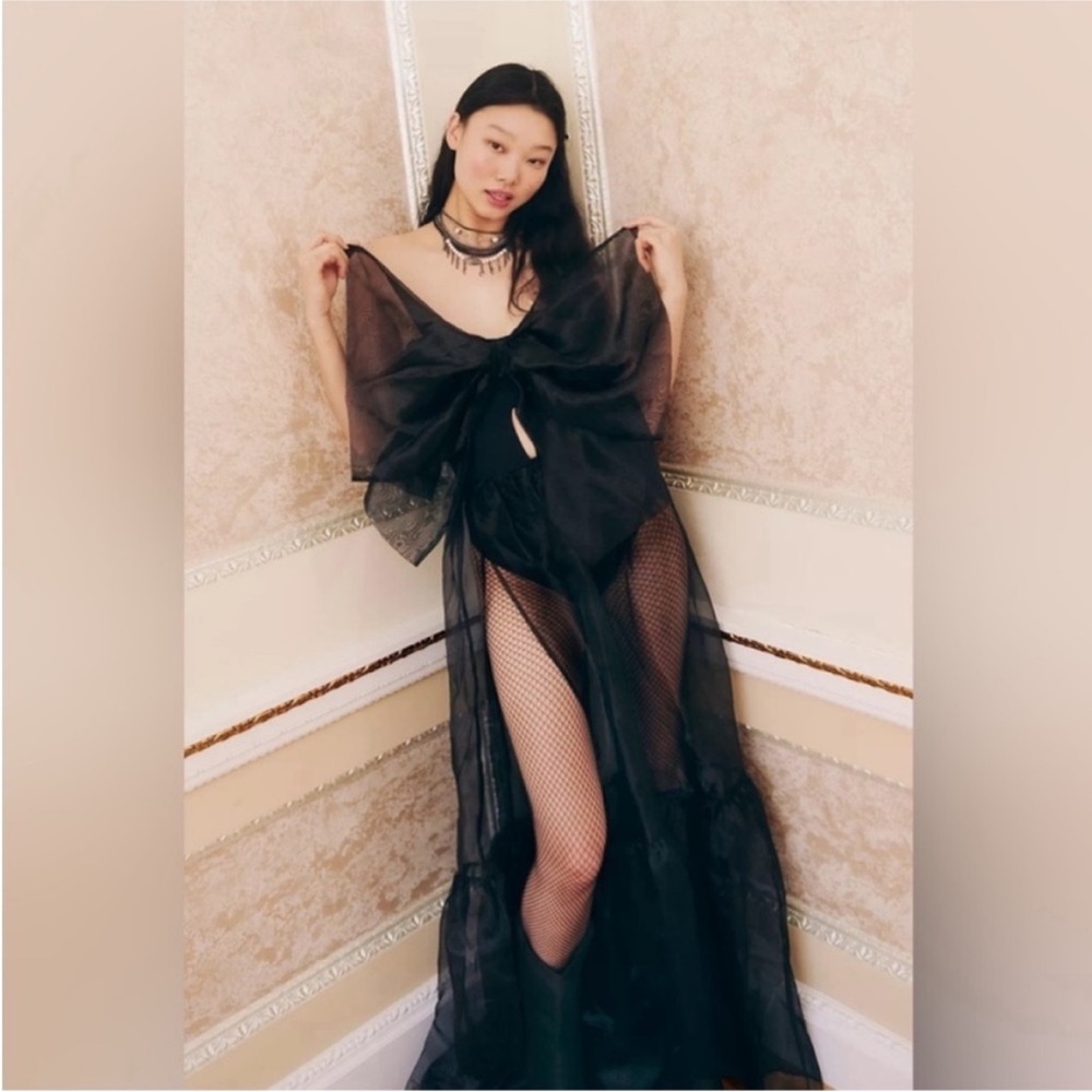 FREE PEOPLE Intimately Someone Say Bows Maxi Bodysuit